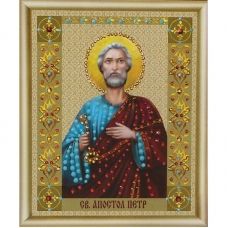 КСИ-117 Икона св. апостола Петра. Набор для изготовления иконы со стразами ТМ Чаривна Мить