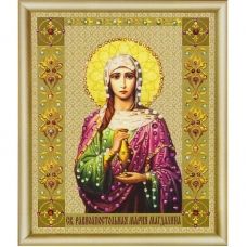 КСИ-115 Икона св. равноапостольной Марии-Магдалины. Набор для изготовления иконы со стразами ТМ Чаривна Мить