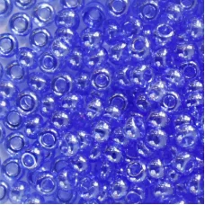 36030 Бисер Preciosa голубой глазурь прозрачный