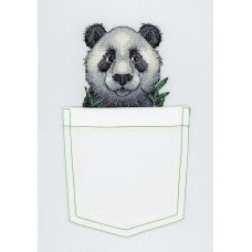 В-241 Веселая панда. Набор для вышивки крестом МП Студия