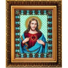 Б-1231 Пресвятое сердце Иисуса. Набор для вышивки бисером Чаривна Мить