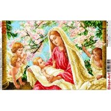 ВА-3011 (А2) Мадонна с младенцем в яблоневом саду. Схема для вышивки бисером БисерАрт