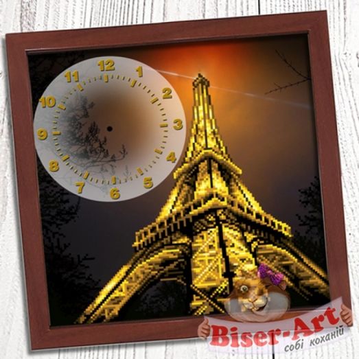 ВА-3030013 Часы Вечерний Париж. Схема для вышивки бисером БисерАрт