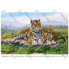 ДАНА-3170 Пара тигров. Схема для вышивки бисером