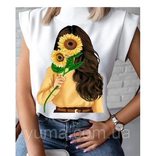 БЛ-001 Пошитая блузка Лилея под вышивку в свободном стиле. ТМ Юма