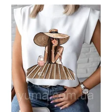 БЛ-004 Пошитая блузка Лилея под вышивку в свободном стиле. ТМ Юма