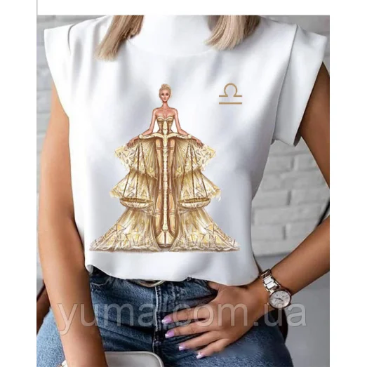 БЛ-008 Пошитая блузка Лилея под вышивку в свободном стиле. ТМ Юма