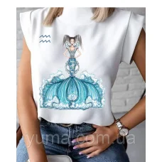 БЛ-010 Пошитая блузка Лилея под вышивку в свободном стиле. ТМ Юма