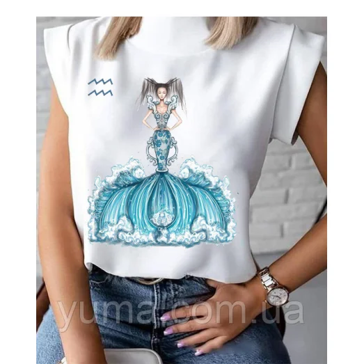 БЛ-010 Пошитая блузка Лилея под вышивку в свободном стиле. ТМ Юма