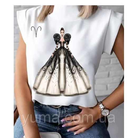 БЛ-014 Пошитая блузка Лилея под вышивку в свободном стиле. ТМ Юма