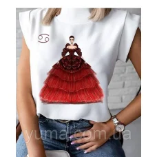 БЛ-015 Пошитая блузка Лилея под вышивку в свободном стиле. ТМ Юма