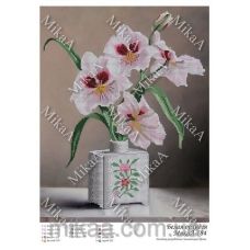 МИКА-0784 (А3) Белая орхидея. Схема для вышивки бисером