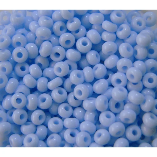 33000 Бисер не прозрачный, бледный синий, натуральный