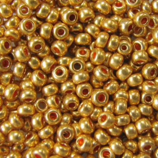 18581 Бисер Preciosa сольгель бронзовый металлик