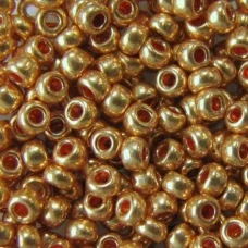 18583 Бисер Preciosa сольгель оранжевый металлик непрозрачный