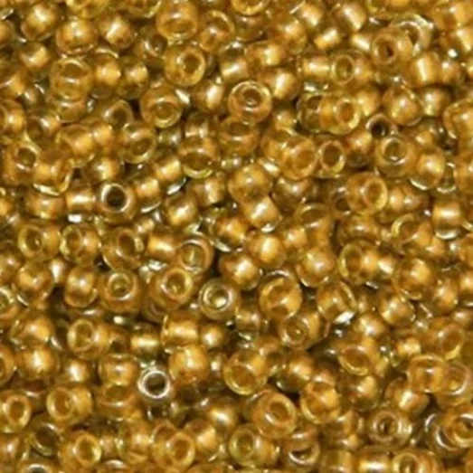 18984 Бисер Preciosa бронзовый, крашенный из середины, прозрачный