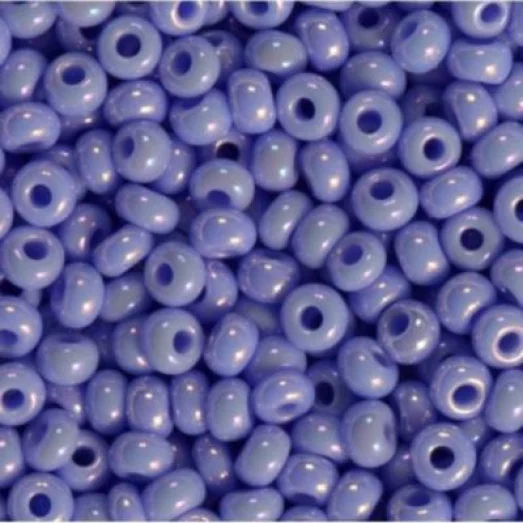 34020 Бисер Preciosa фиолетовый/сиреневый радужный непрозрачный