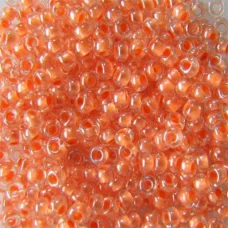 38189 Бисер Preciosa стеклянный с ярко-персиковым прокрасом глазурь
