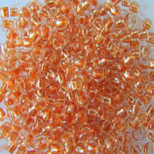 38918 Бисер Preciosa телесно-коричневый кристально-прозрачный с жемчужным прокрасом