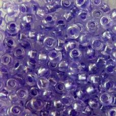 38928 Бисер Preciosa фиолетовый кристально-прозрачный с жемчужным прокрасом