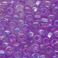 41123 Бисер Preciosa светло-сиреневый прозрачный радужный
