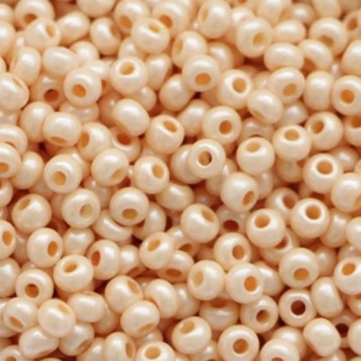 46389 Бисер Preciosa оранжевый перламутровый мел терра