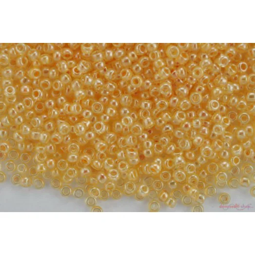 48013 Бисер Preciosa кристальный люстеред с жёлтым прокрасом