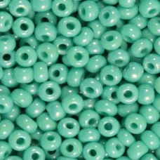 64130 Бисер Preciosa керамика радужный бирюзово-зелёный