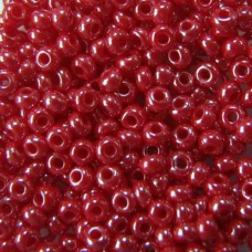 98190 Бисер Preciosa керамика жемчужный красный глянцевый