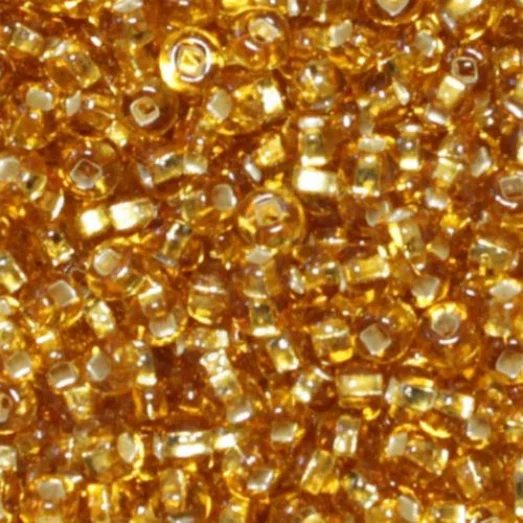 17050/6 Preciosa янтарный, серебряная серединка