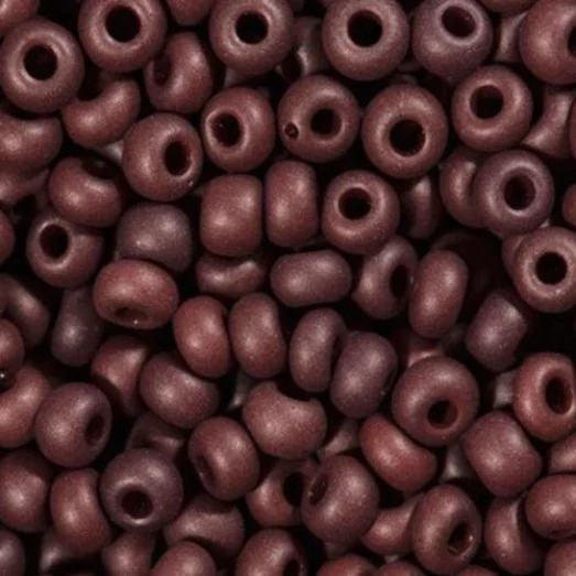 13780м Бисер Preciosa керамика тёмно-коричневый матовый