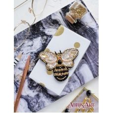 AD-066 Набор для вышивки бисером украшения Золотая пчелка ТМ Абрис Арт