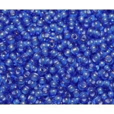 35057 Бисер Preciosa стеклянный мелованный синий глазурь 