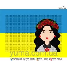 ЮМА-СШ-Д7 Пошитая обложка для вышивки на паспорт для вышивки 