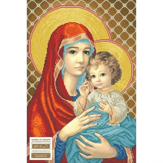 МДЧ (набор) Мадонна с младенцем (в красном). БС Солес