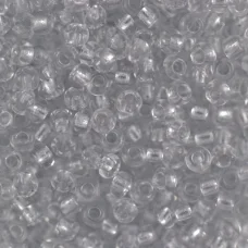 68108 Бисер Preciosa стеклянный светло-серый с серебрянным прокрасом