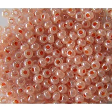 37389 Бисер непрозрачный серо-розовый перламутровый