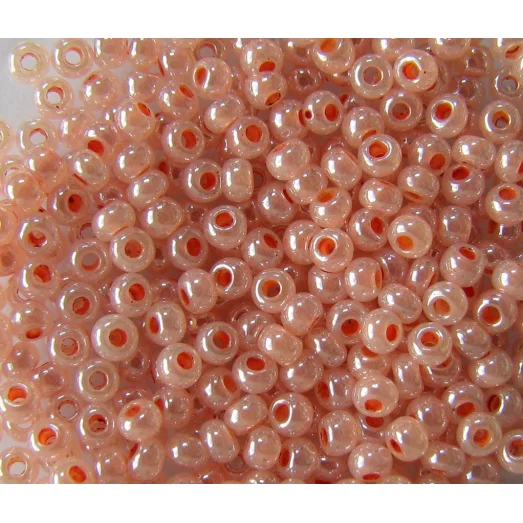 37389 Бисер непрозрачный серо-розовый перламутровый