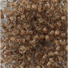 38317 Бисер светло-коричневый с цветной серединкой