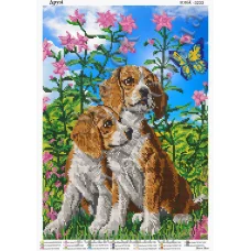 ЮМА-3233 Друзья. Схема для вышивки бисером 