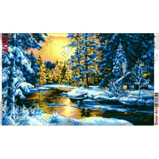 ВА-4009 (А1) Зима. Схема для вышивки бисером БисерАрт