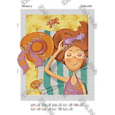 ДАНА-2204 Загар. Схема для вышивки бисером