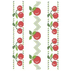 ФВС-019 Вишня. Водорастворимый флизелин. ТМ Княгиня Ольга