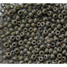 44020 Бисер непрозрачный, серый, радужный