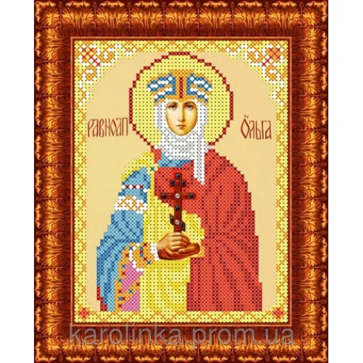 КБИ-5036/1 Св. Княгиня Ольга. Схема для вышивки бисером. Каролинка ТМ