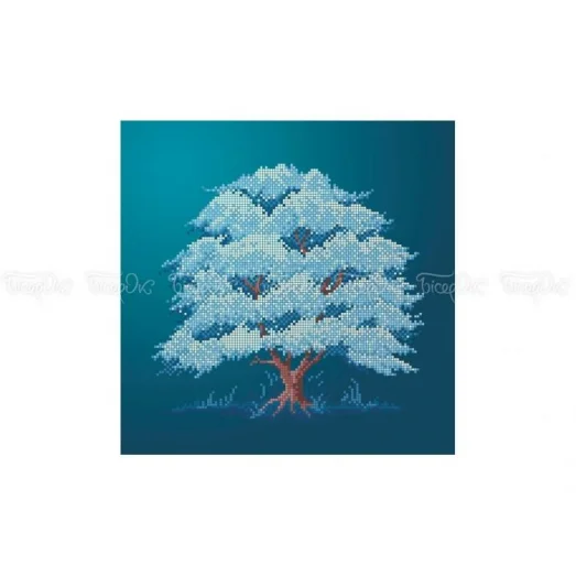 ЧВ-5324  Дерево Зима. Схема для вышивки бисером. Бисерок