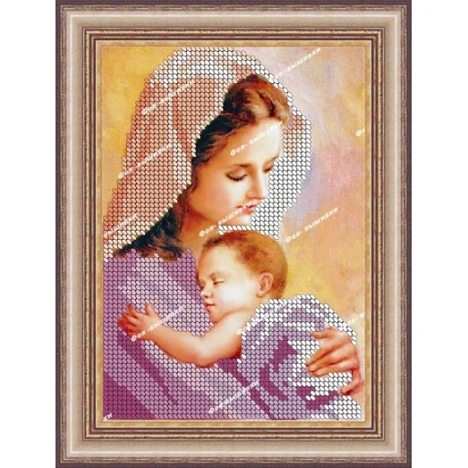 КР-046 Мать и младенец. Схема для вышивки бисером. ТМ Фея Вышивки