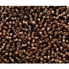 49010 Бисер Preciosa коричневый стеклянный с бронзовым прокрасом