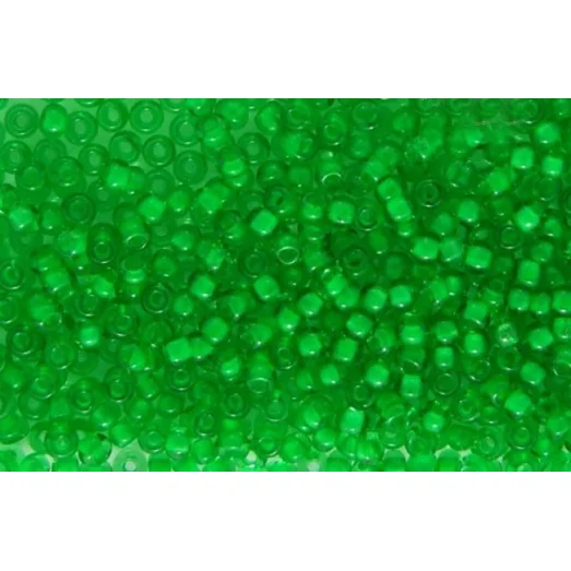 50105 Бисер Preciosa стеклянный зелёный с ярким прокрасом