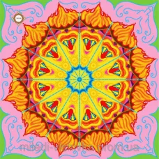 СЛ-3260 Мандала любви. Схема для вышивки бисером ТМ Миледи